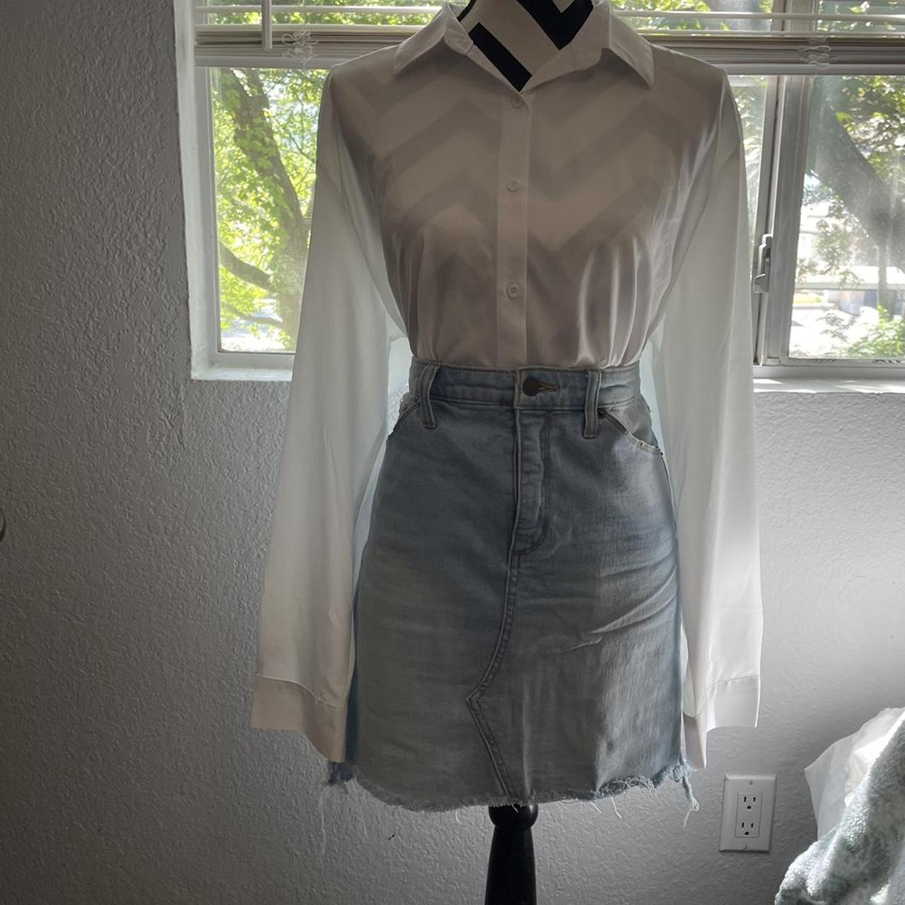 Light Blue Denim Skirt 🧵🪡 Universal Thread very... - Depop