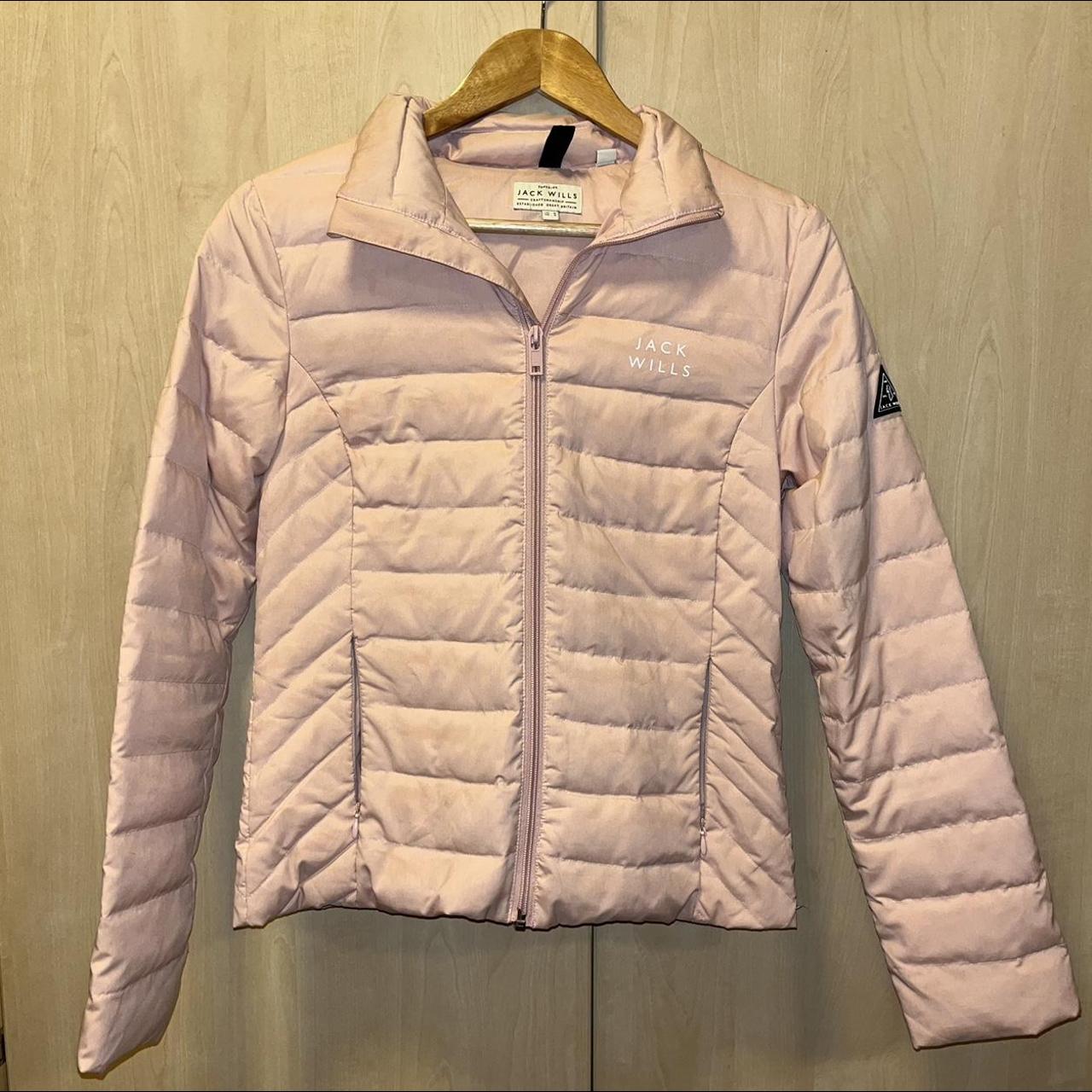 Jack Wills Light Pink Lined Coat Jacket Size 8