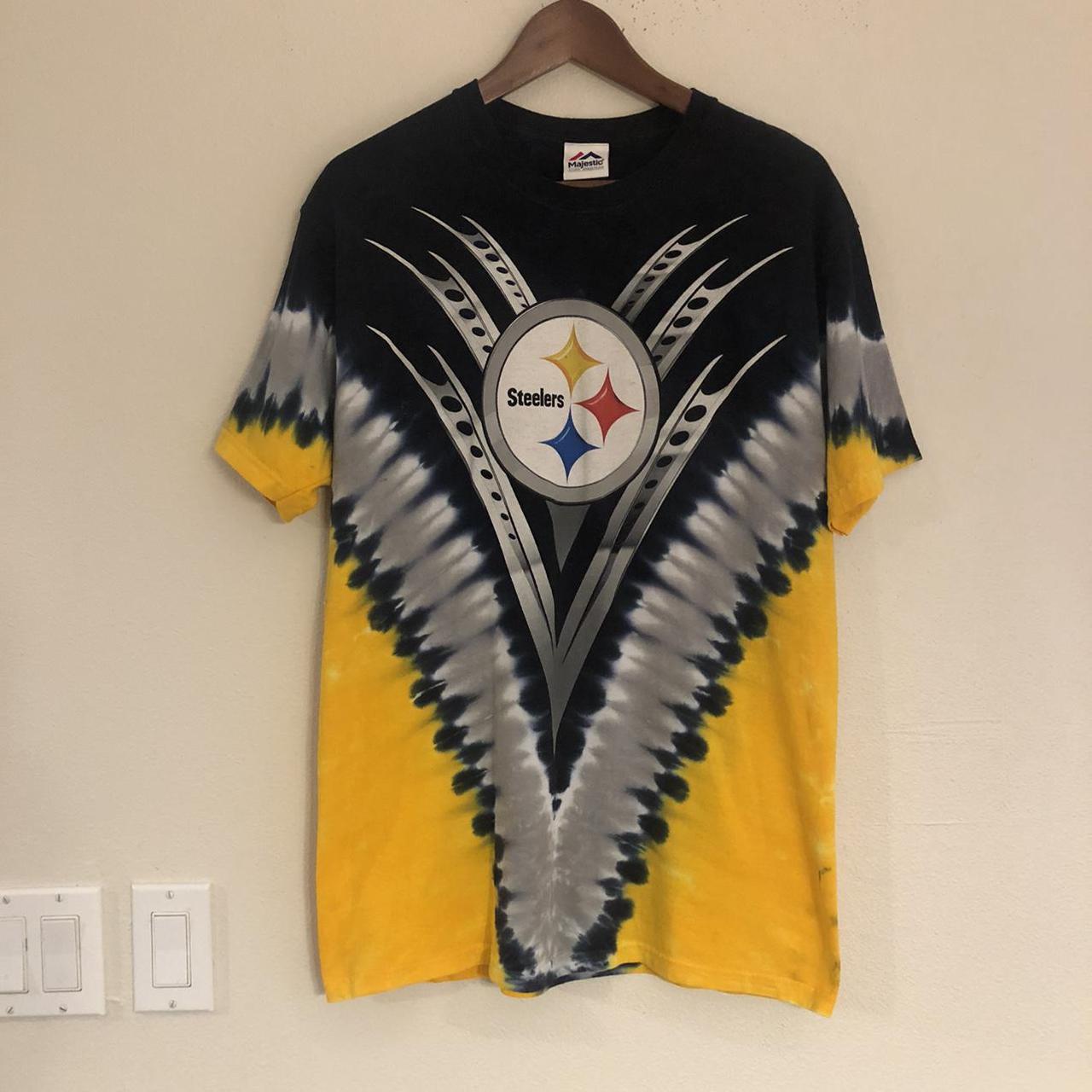 Pittsburgh Steelers Shirt. Good condition. Tie dye - Depop