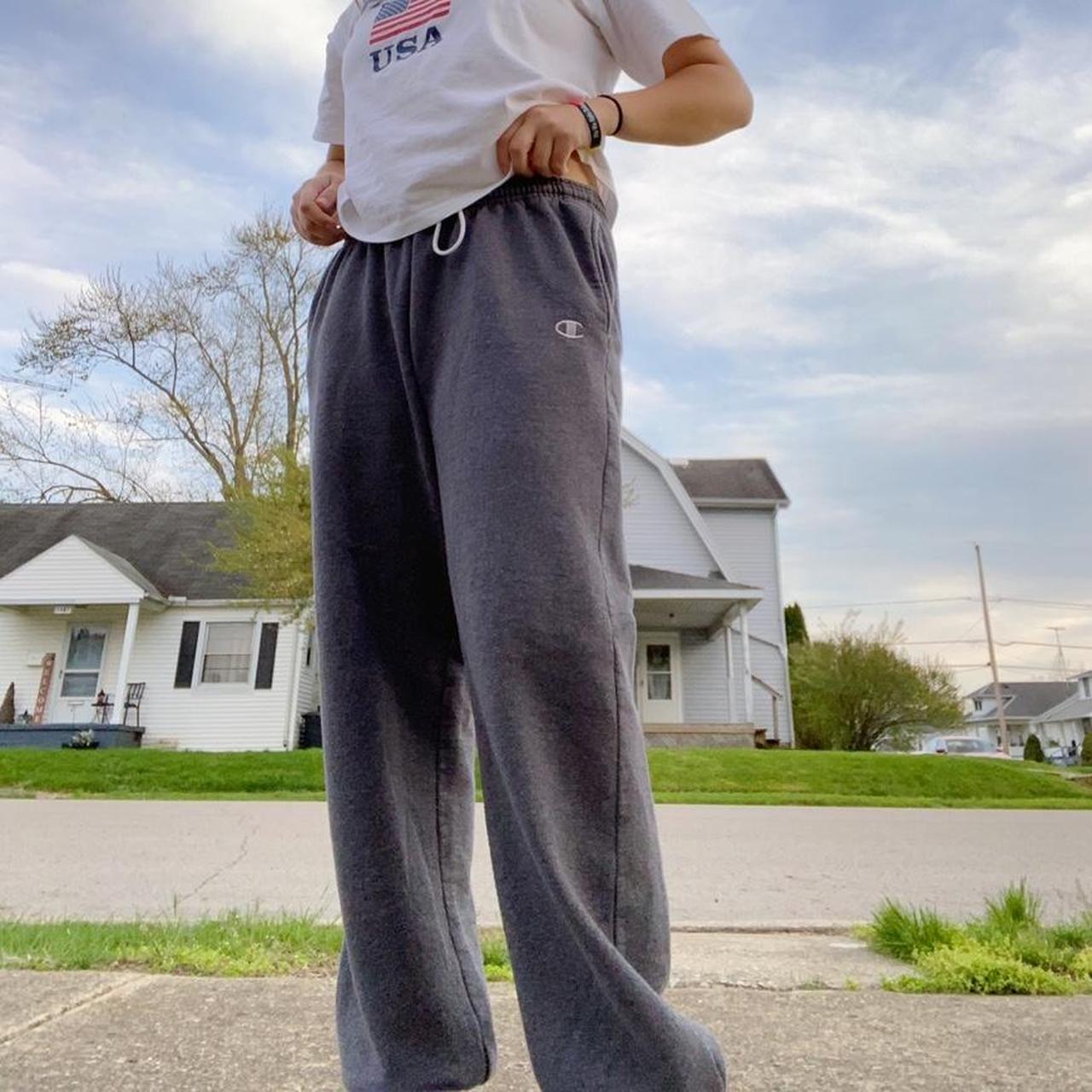 champion medium sweatpants waist size