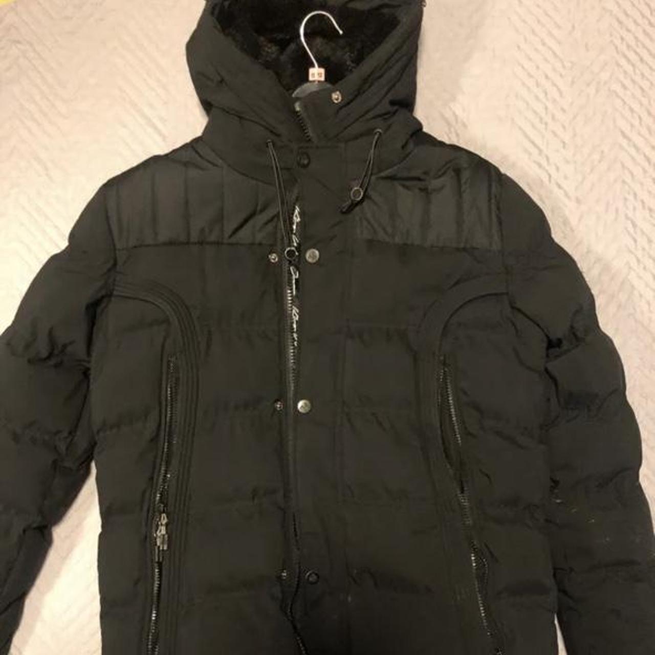 KWD puffer jacket black Mens size S Mint Condition... - Depop