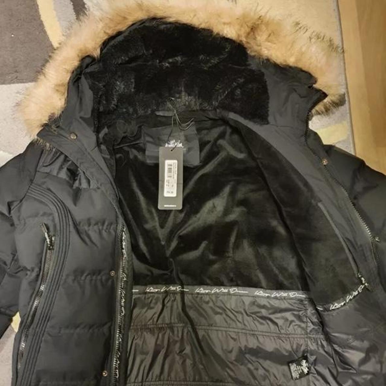 KWD puffer jacket black Mens size S Mint Condition... - Depop