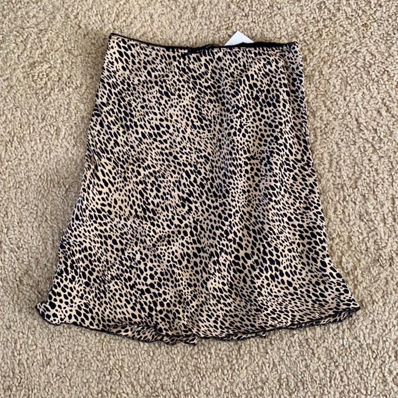 Brandy Melville sephira leopard cheetah skirt - Depop