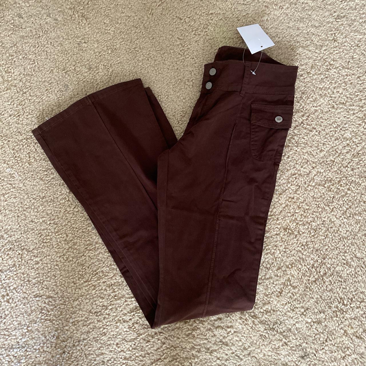 Brandy Melville Women's Brown Trousers Depop
