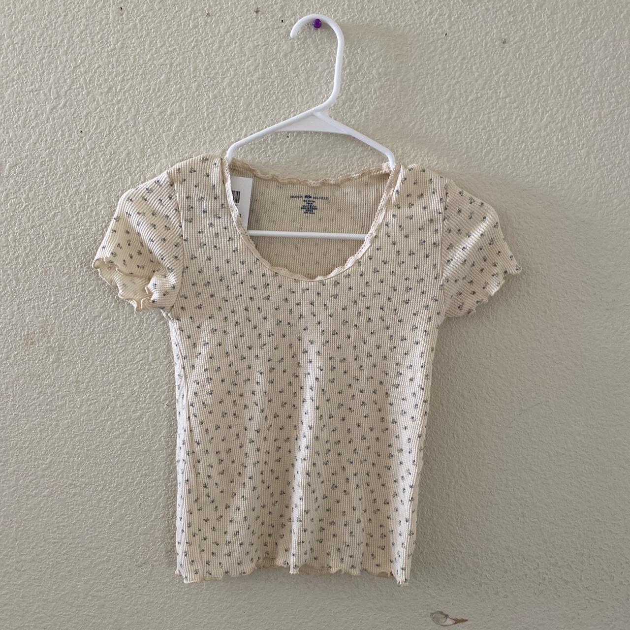 Brandy melville McKenna floral lace thermal top