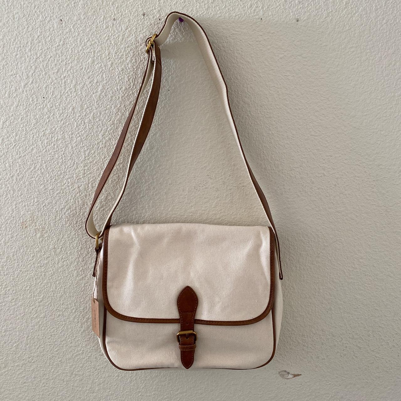 Brandy melville cream messenger bag - Depop