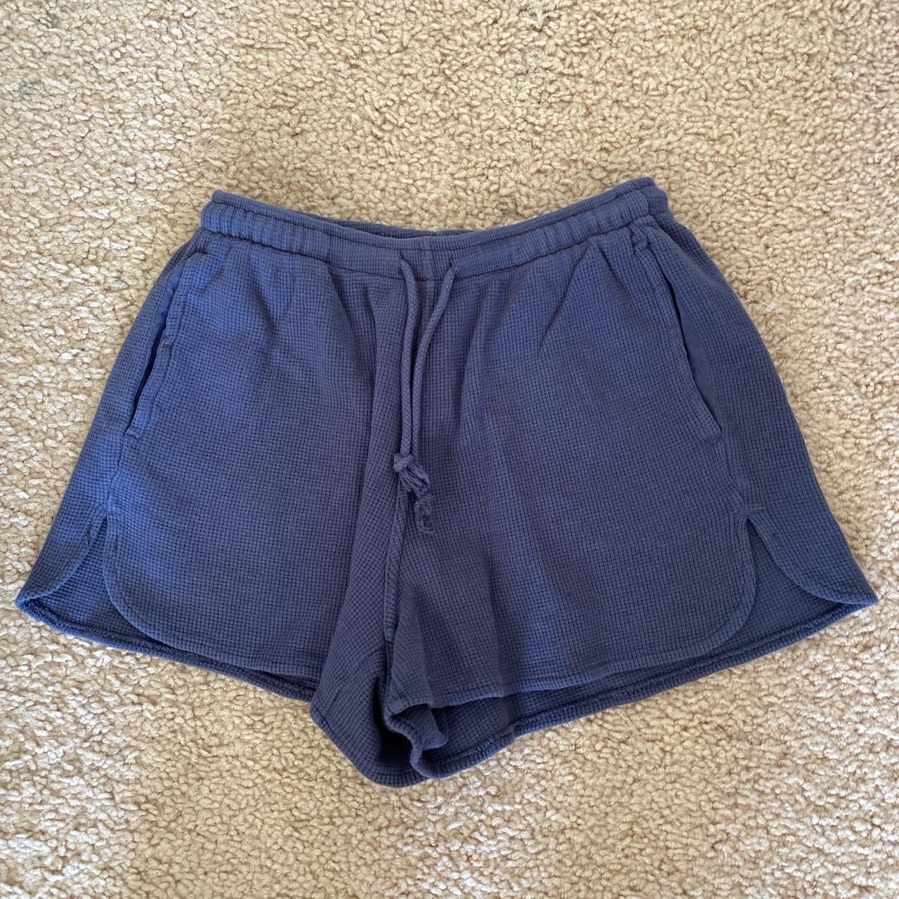 Brandy melville faded blue summer thermal shorts - Depop