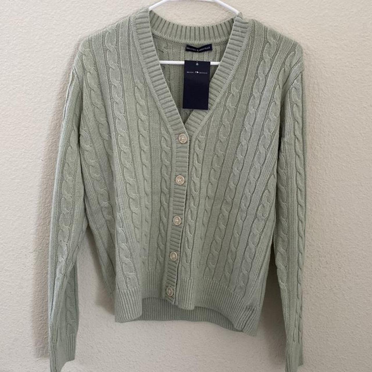 Brandy melville mint green kennedy cardigan sweater Depop