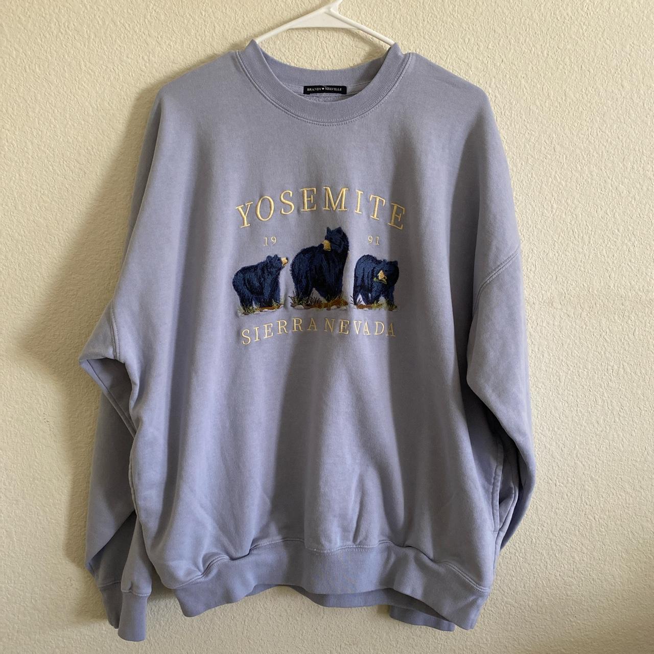 Brandy Melville Erica Yosemite bear sweatshirt - Depop