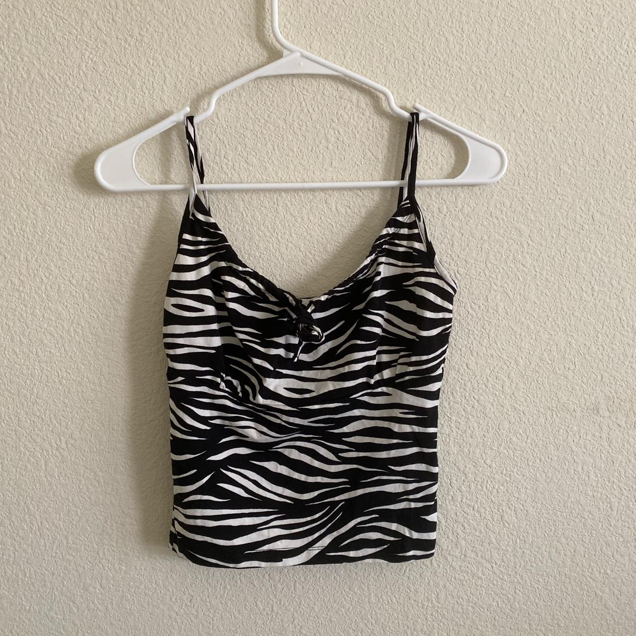 Brandy Melville zebra print jennifer tank top Depop