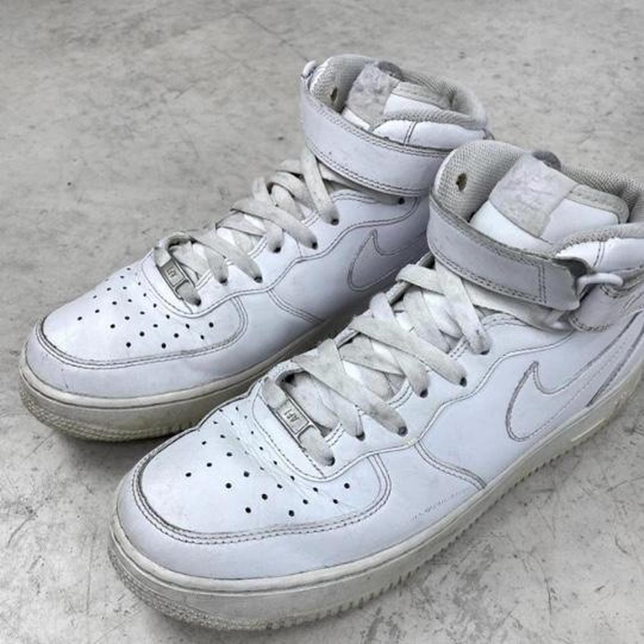 Photos from previous seller White high top airforces... - Depop