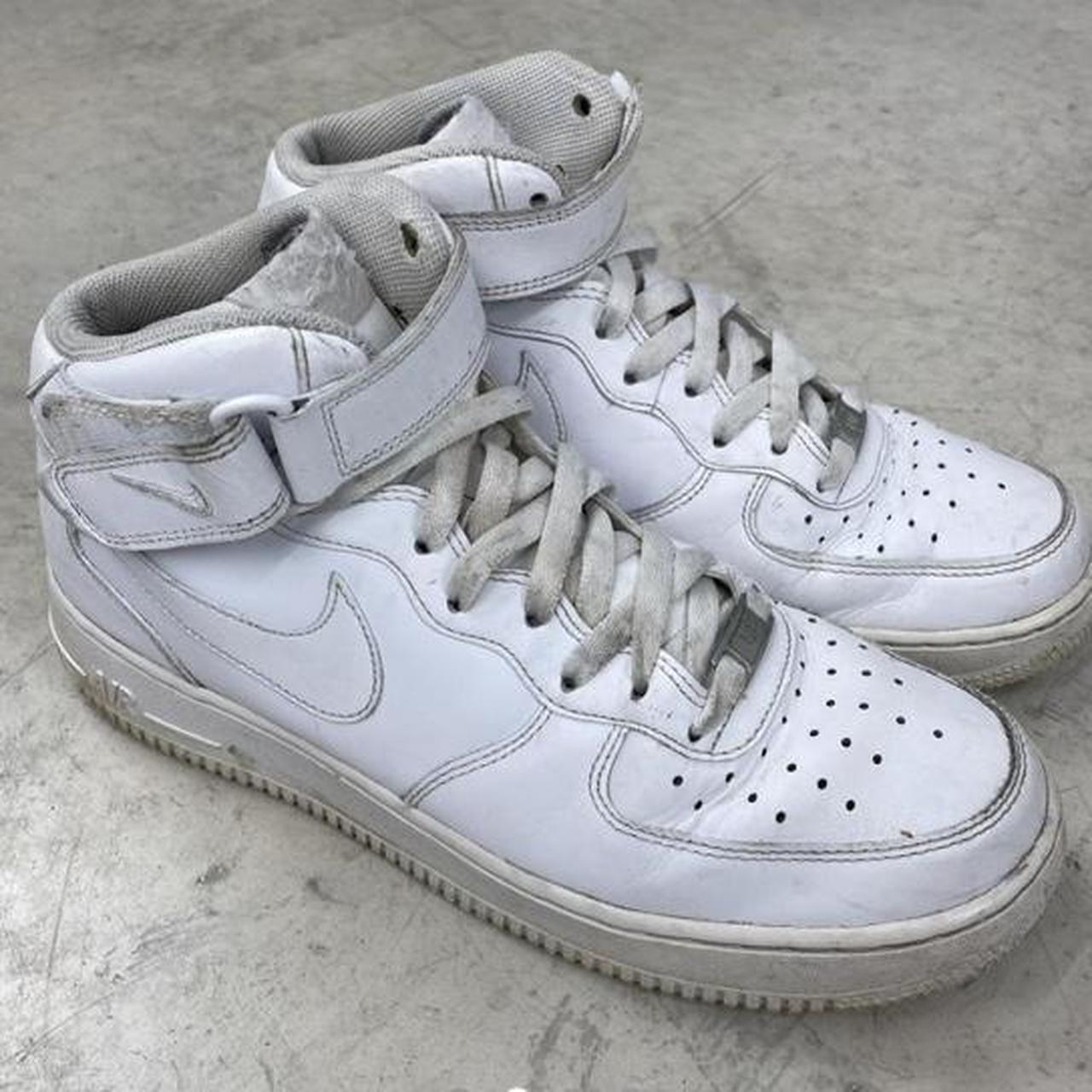 Photos from previous seller White high top airforces... - Depop