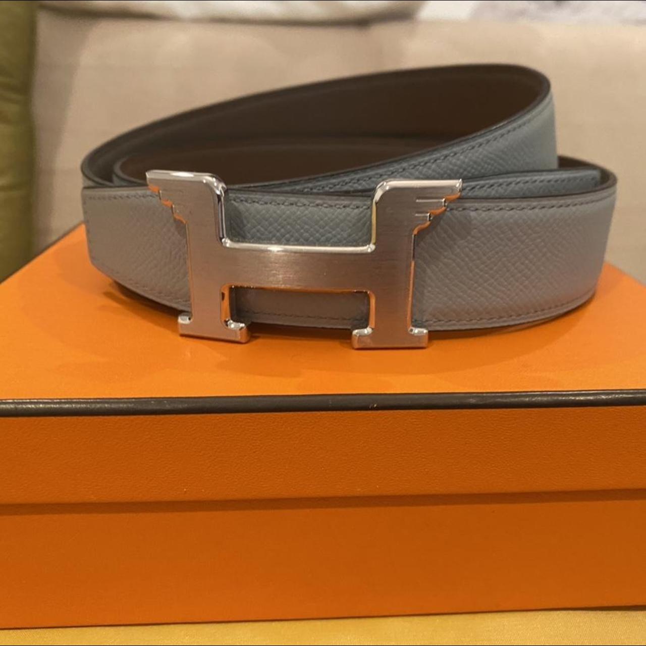 RARE limited edition Hermes Mens Grey Pegase Belt... - Depop