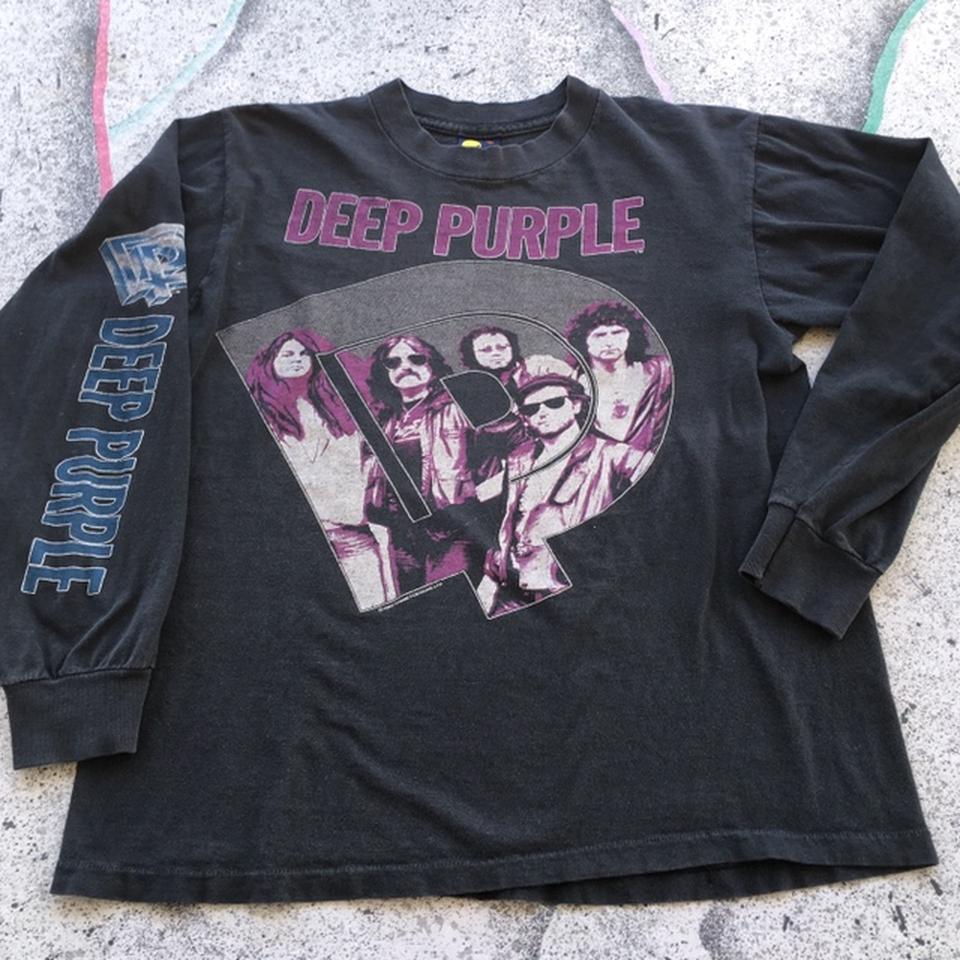 Only NY purple fish shirt, aged really well #vintage - Depop