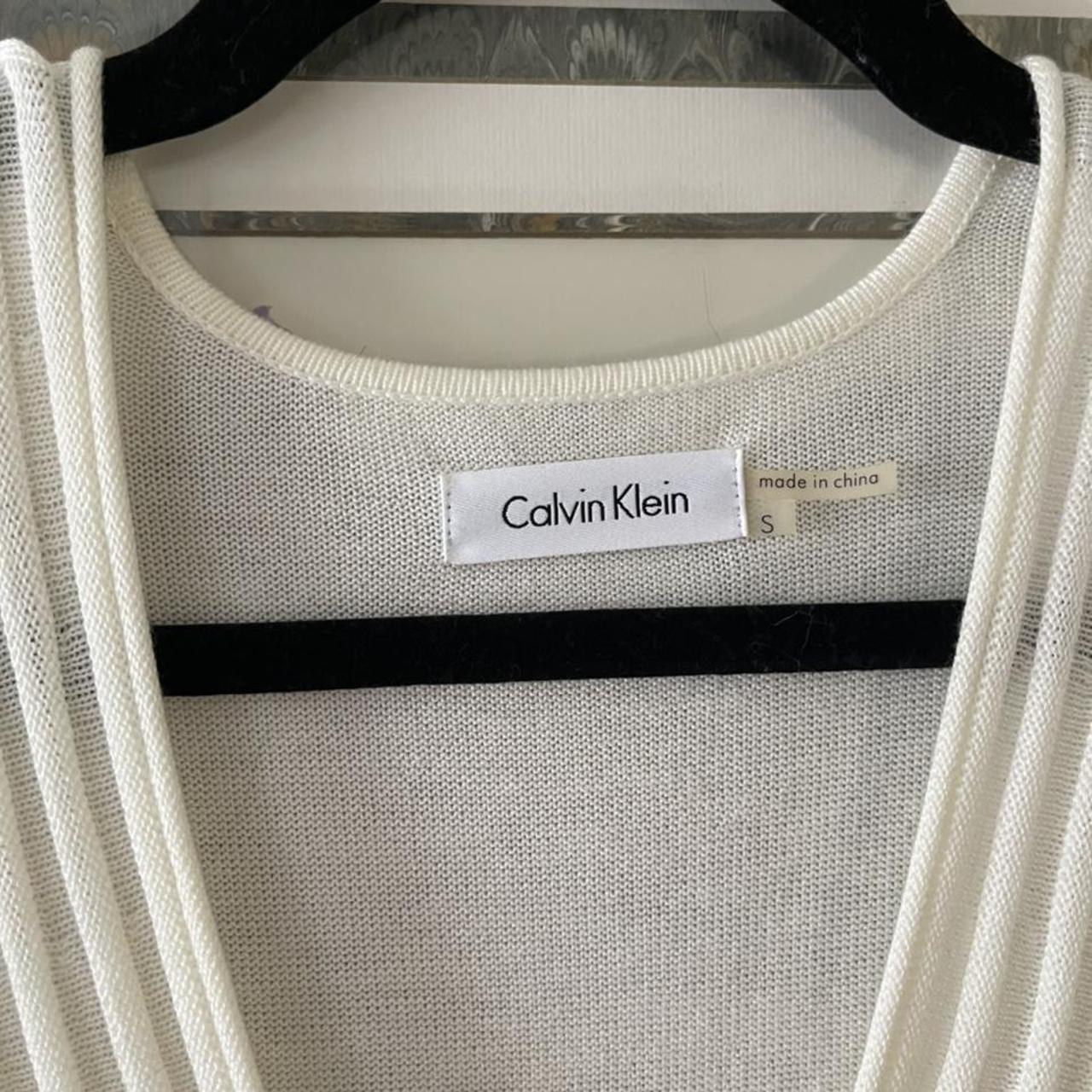 Calvin Klein Sweater Dress ️ A-line ribbed, knit... - Depop