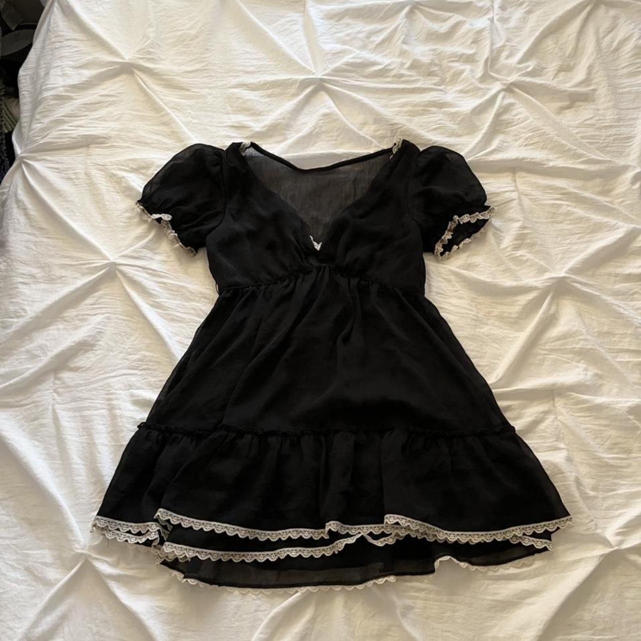 japanese brand "l'est rose" babydoll sheer top DEPOP... Depop
