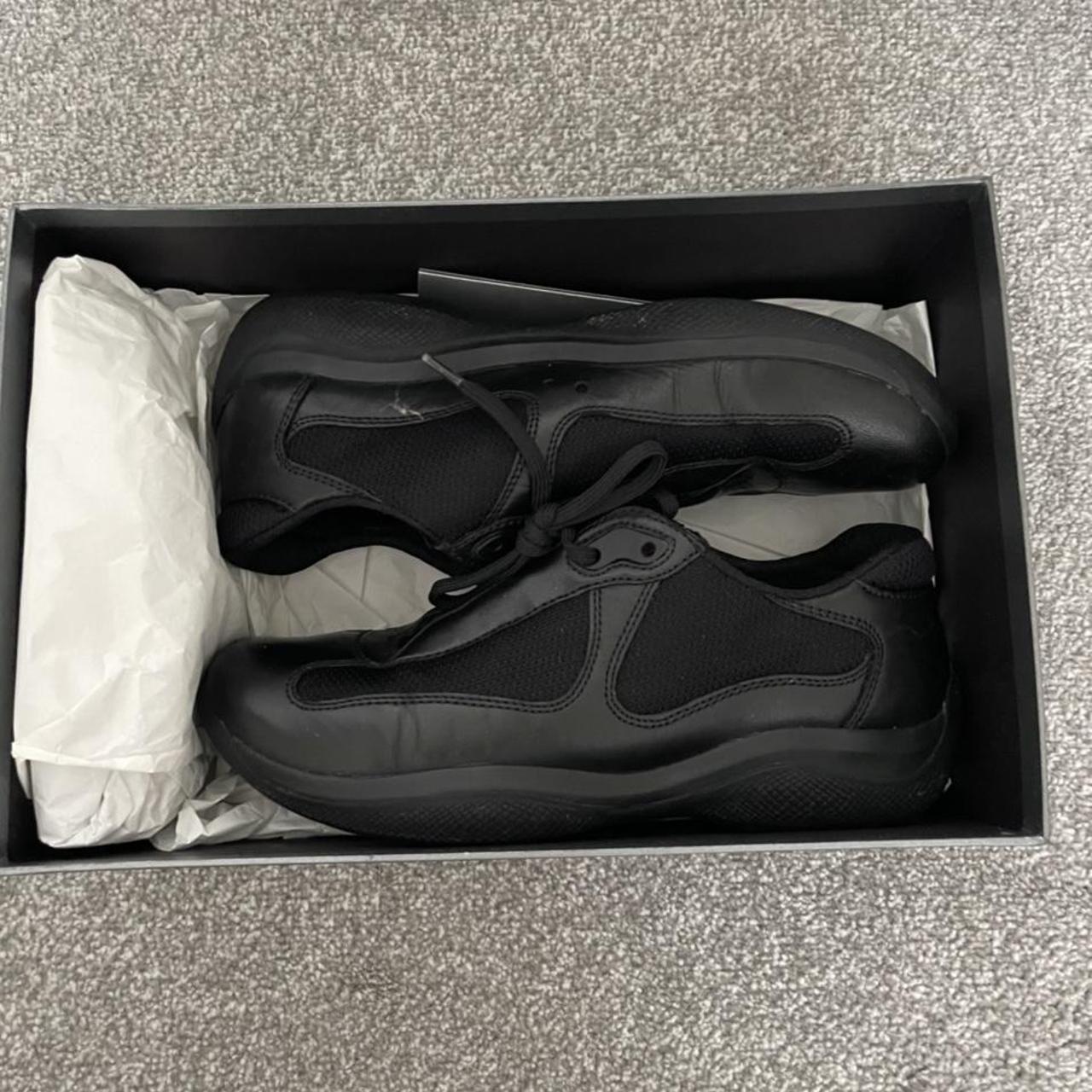 black prada trainers size 4