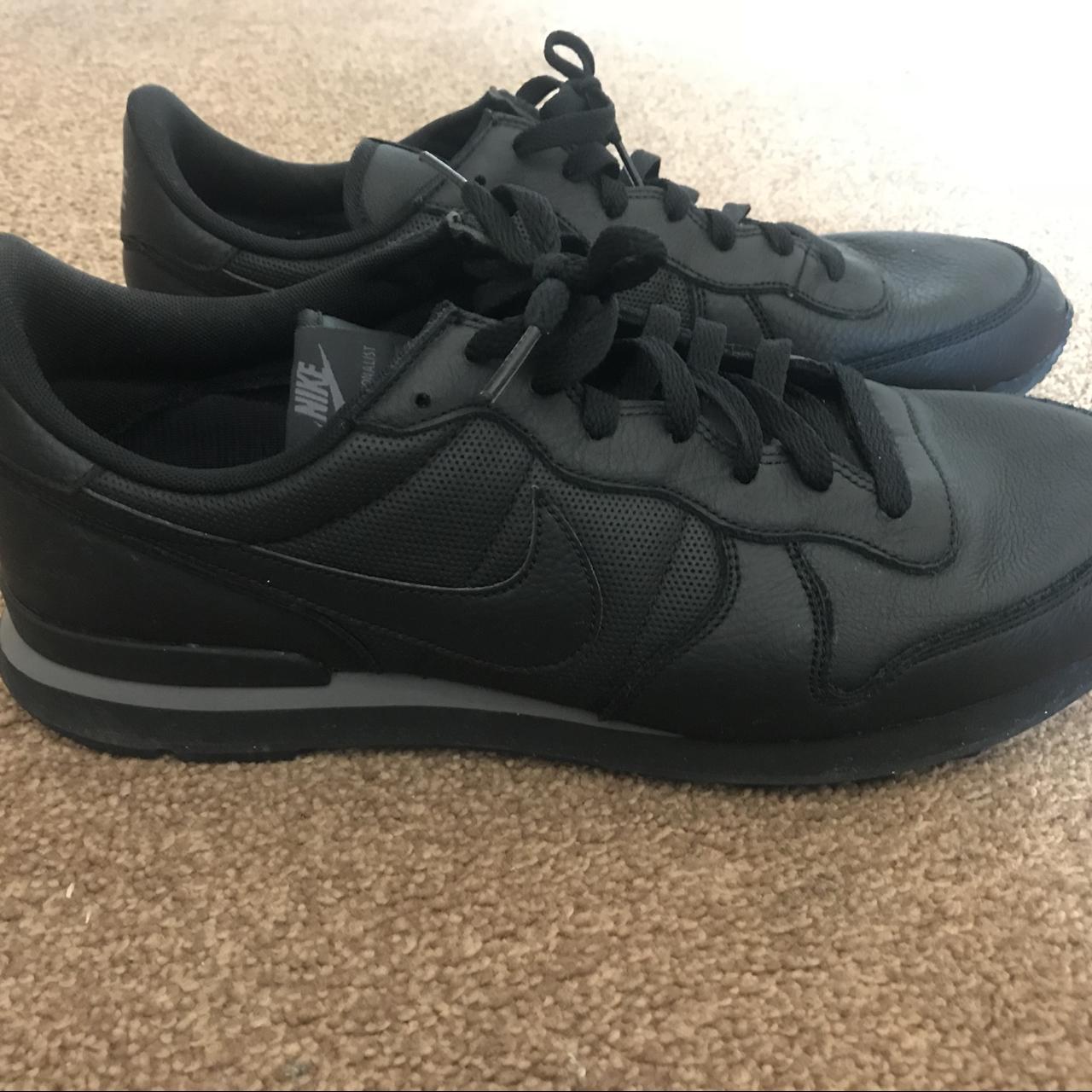 Nike internationalist leather outlet black