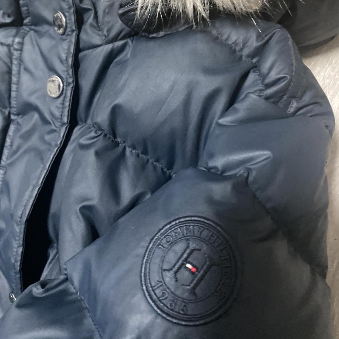 Tommy hilfigure down jacket navy Bought for... - Depop