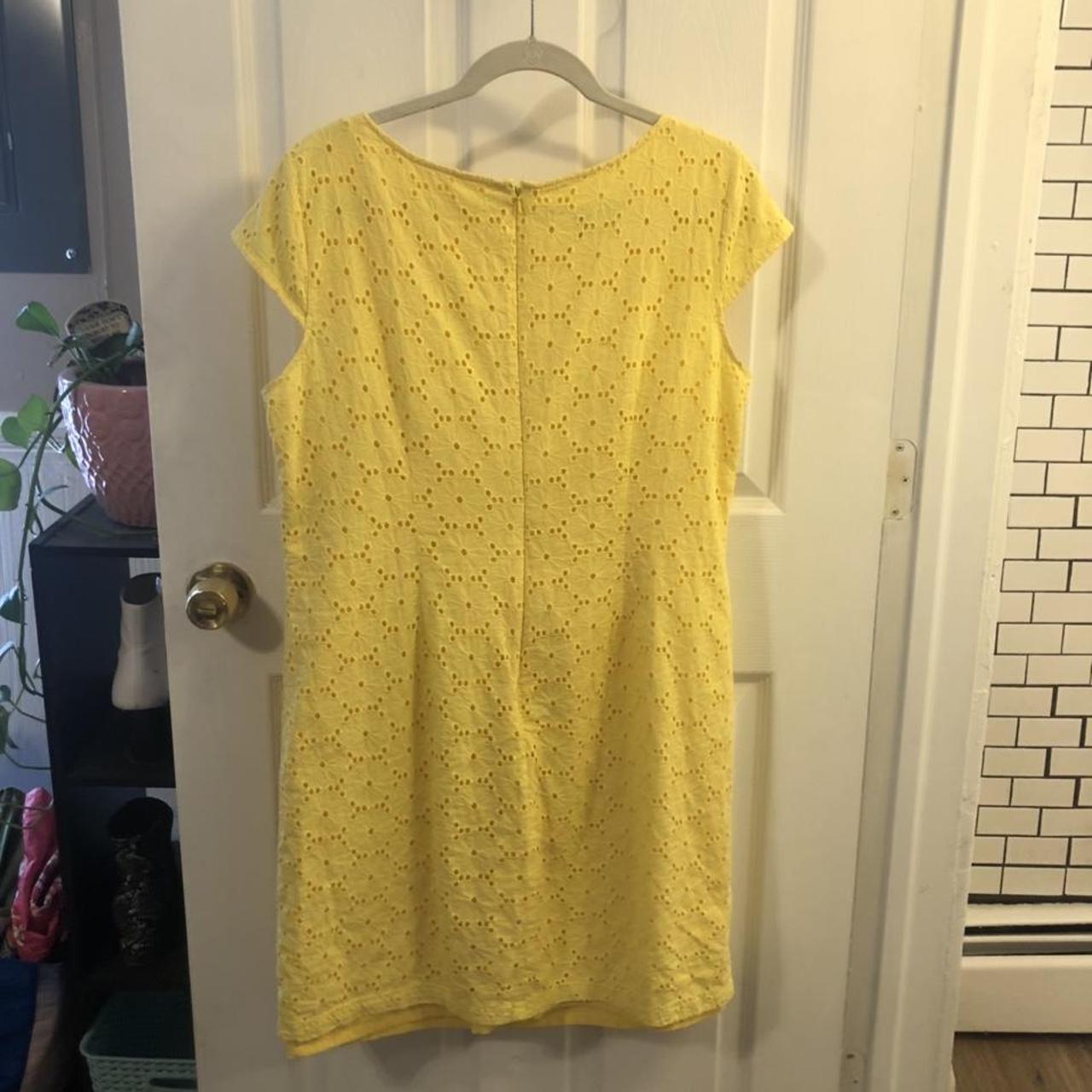 Nine West Women's Yellow Dress | Depop