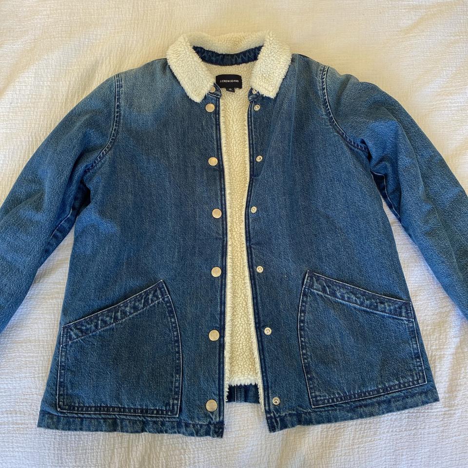 J crew store denim swing jacket