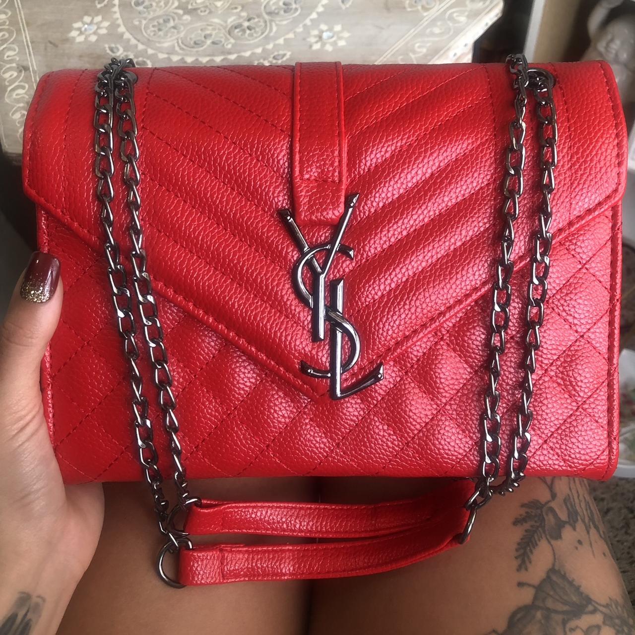 Red ysl envelope online bag