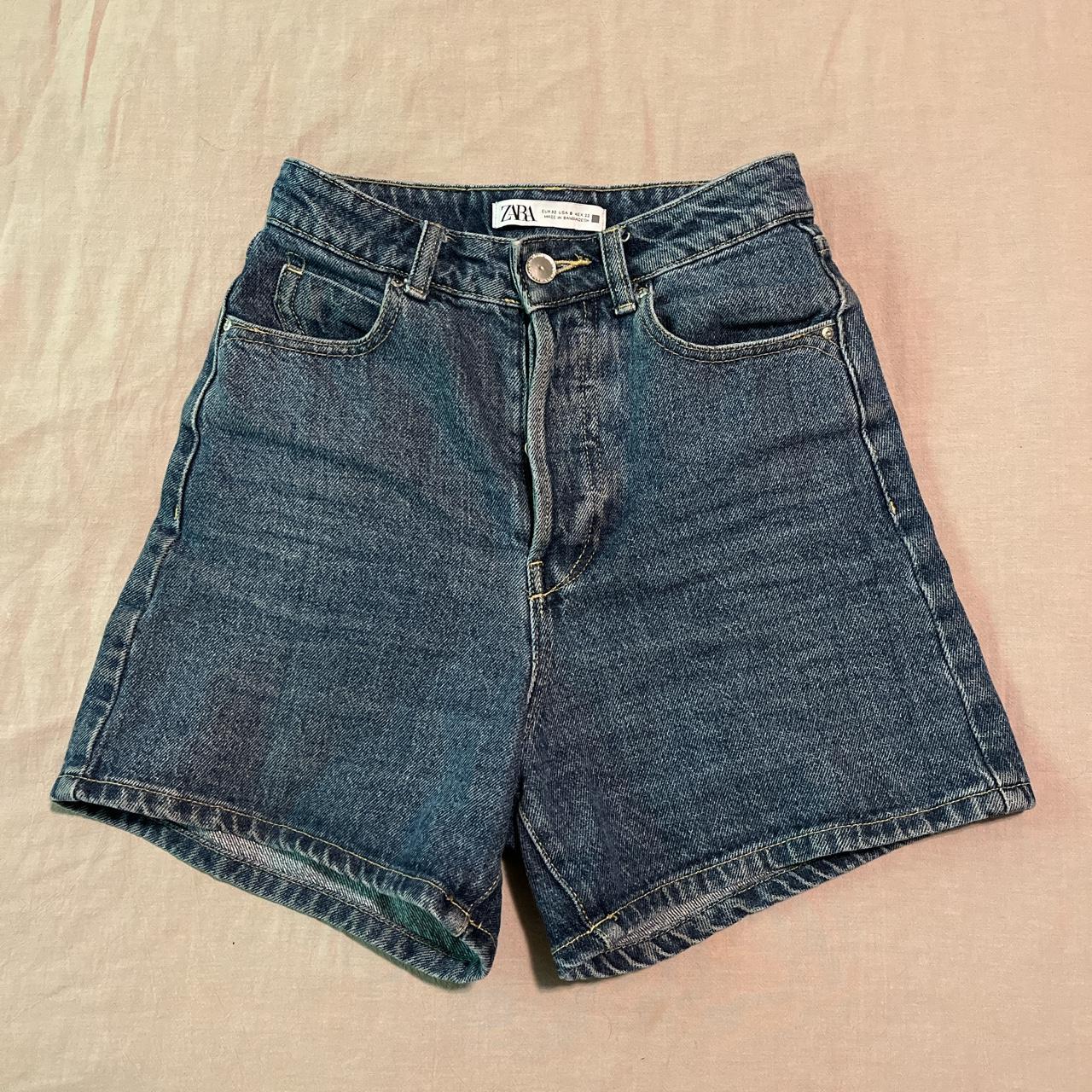 Zara Women's Blue Shorts | Depop