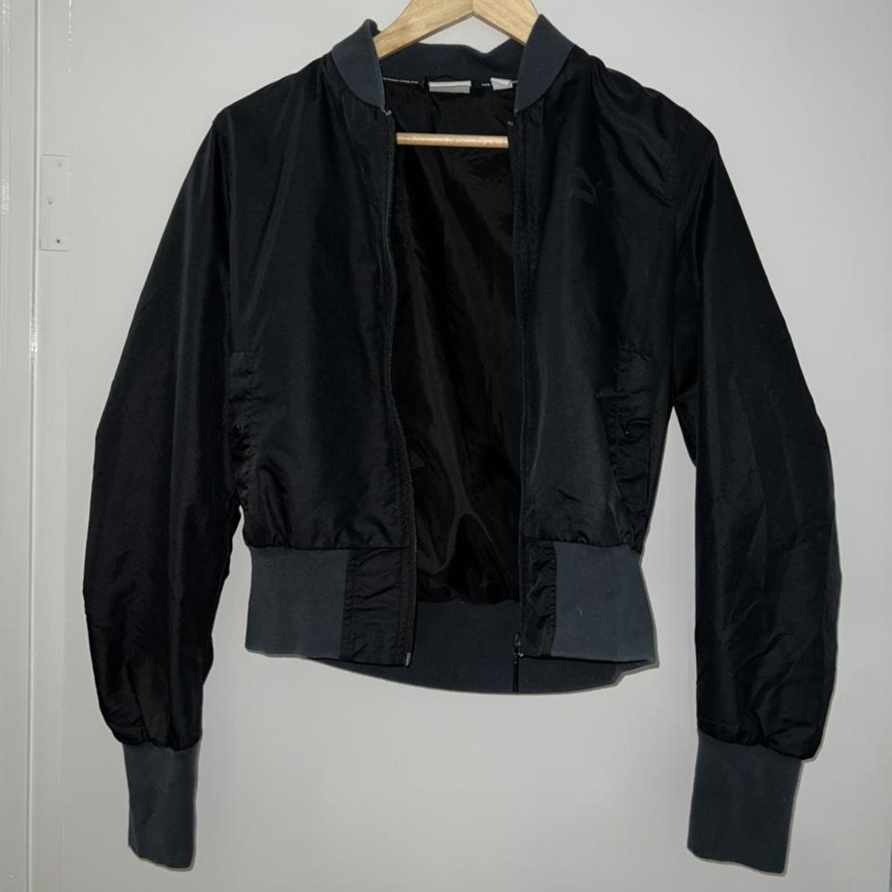 Black puma bomber jacket. Perfect for wearing to... - Depop