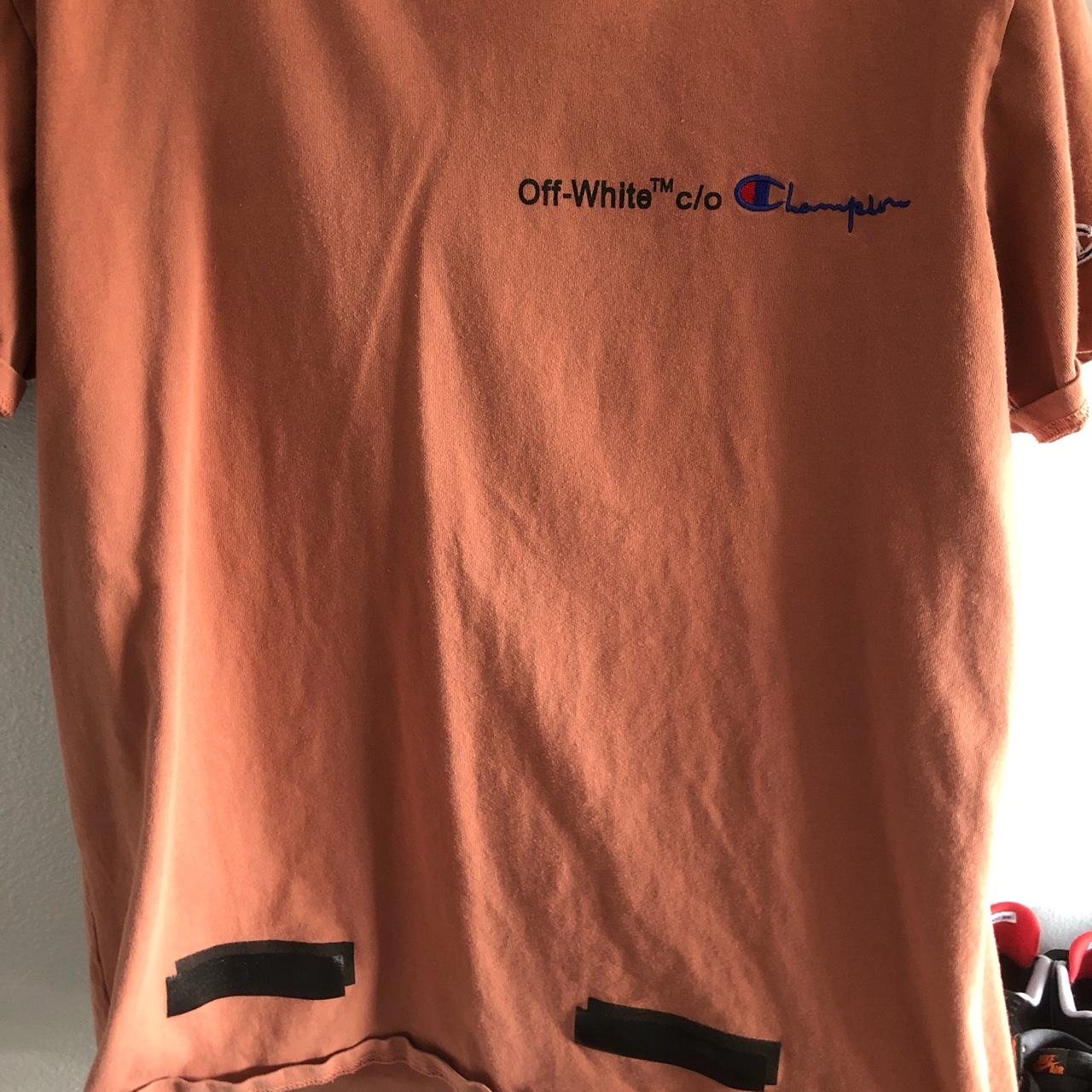 Off white x 2024 champion t shirt