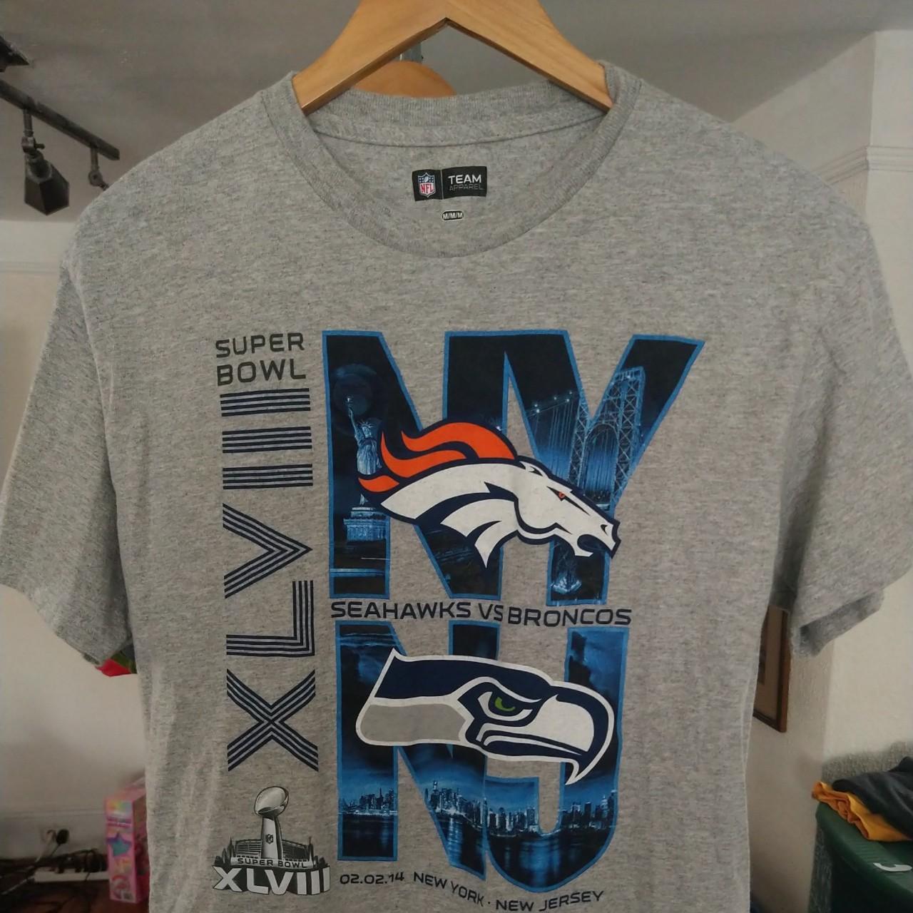 Vintage Super Bowl 48 Broncos And Seahawks MetLife - Depop