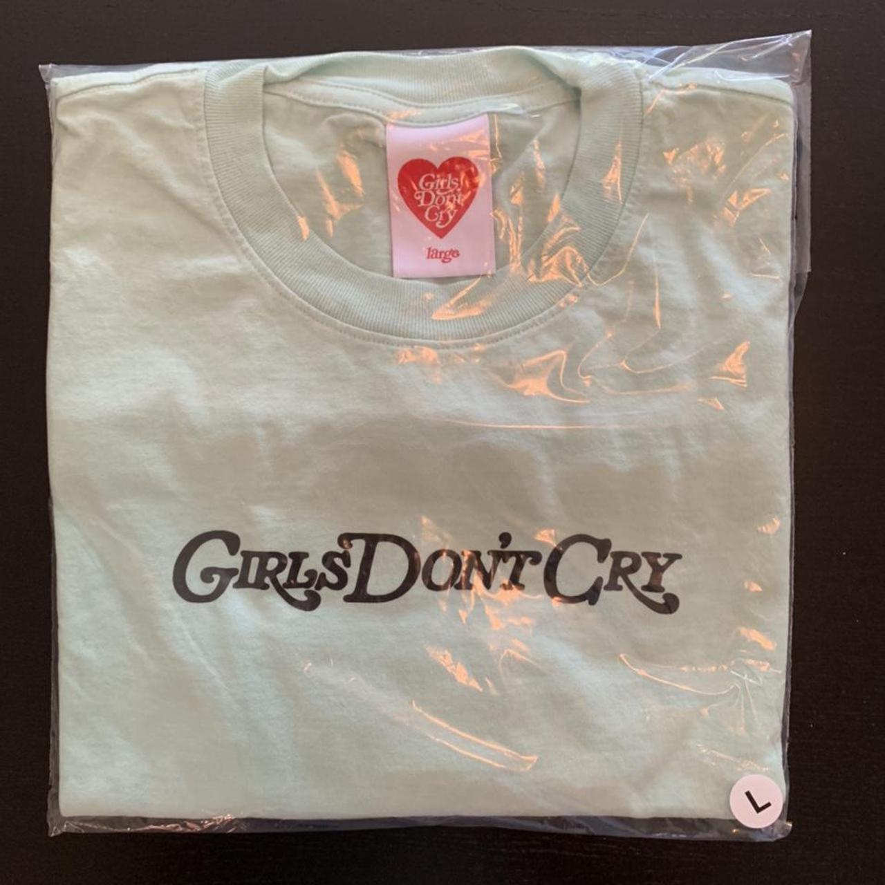 Girls Don't Cry angel tee Mint Green Brand New Never... - Depop