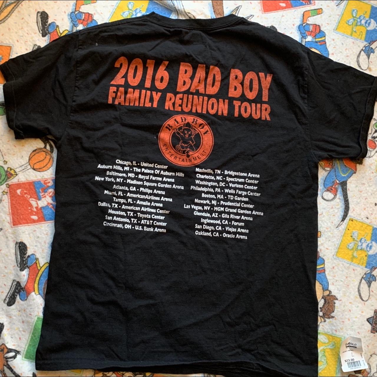 2016 bad boy reunion tour tee , #raptee #biggie...