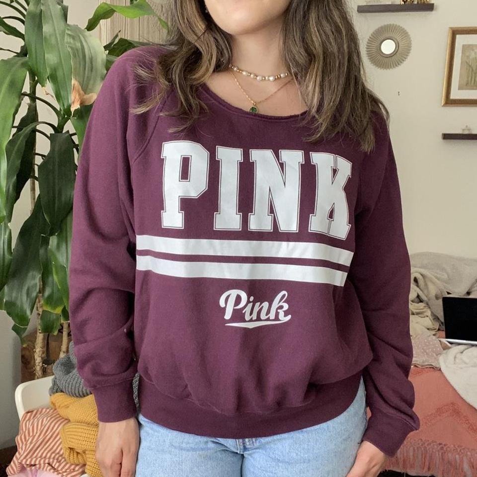 pink maroon sweater