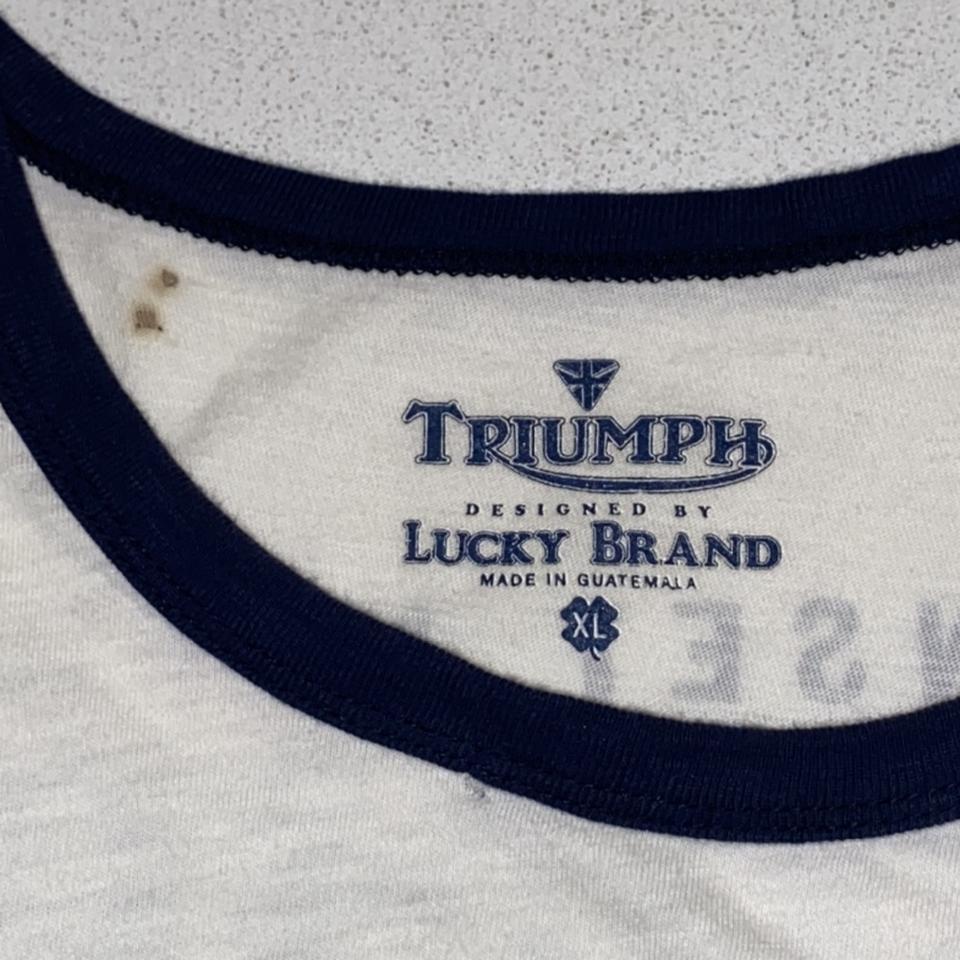 Lucky Brand triumph motorcycle's T-shirt 🏍 Good - Depop