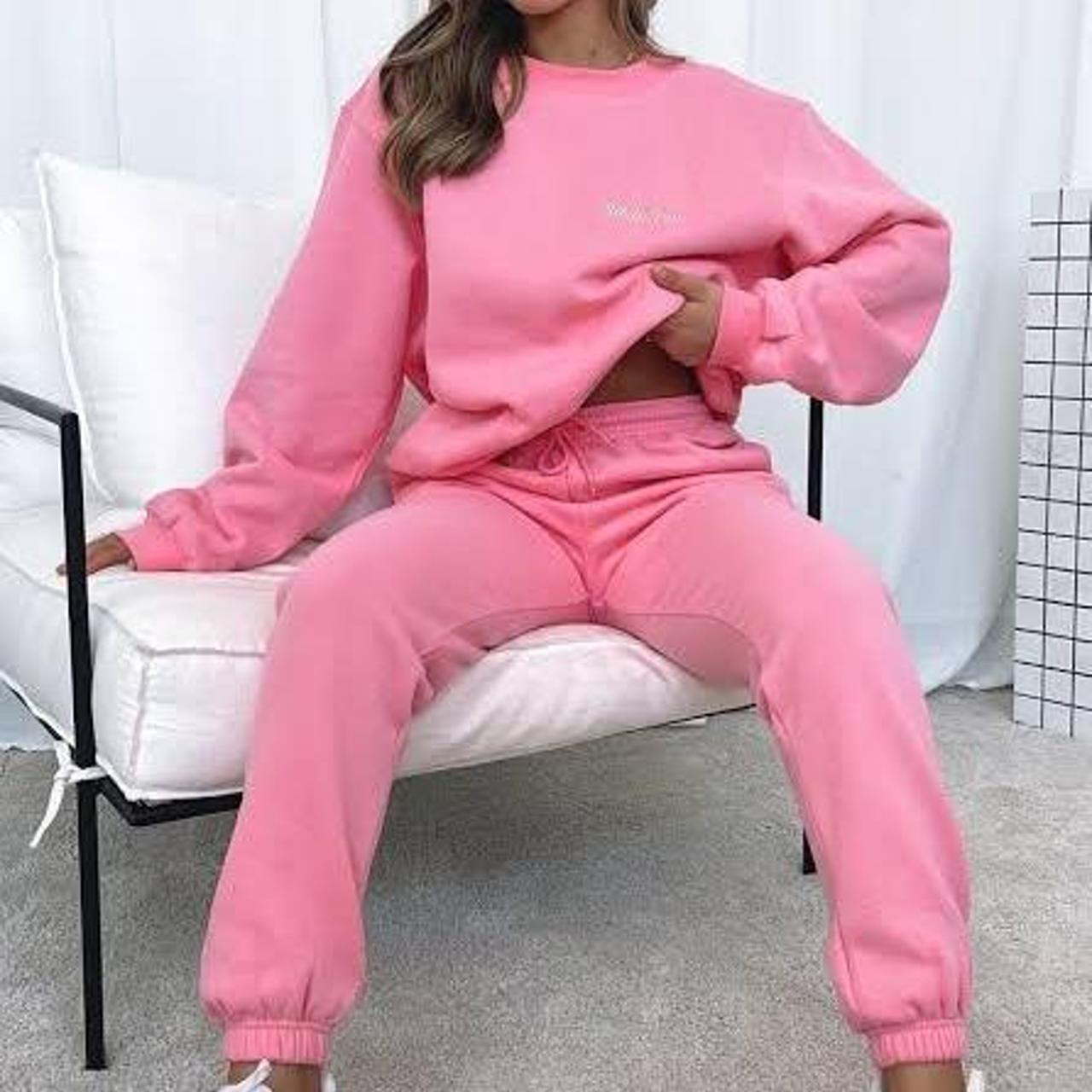 Whitefox boutique candy pink tracksuit SET for sale!... - Depop