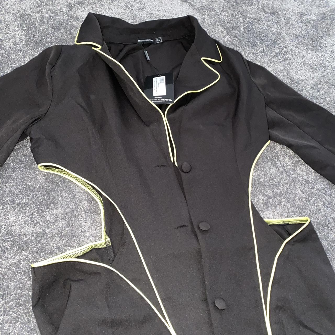 Pretty little thing black cut out blazer dress with... | Depop