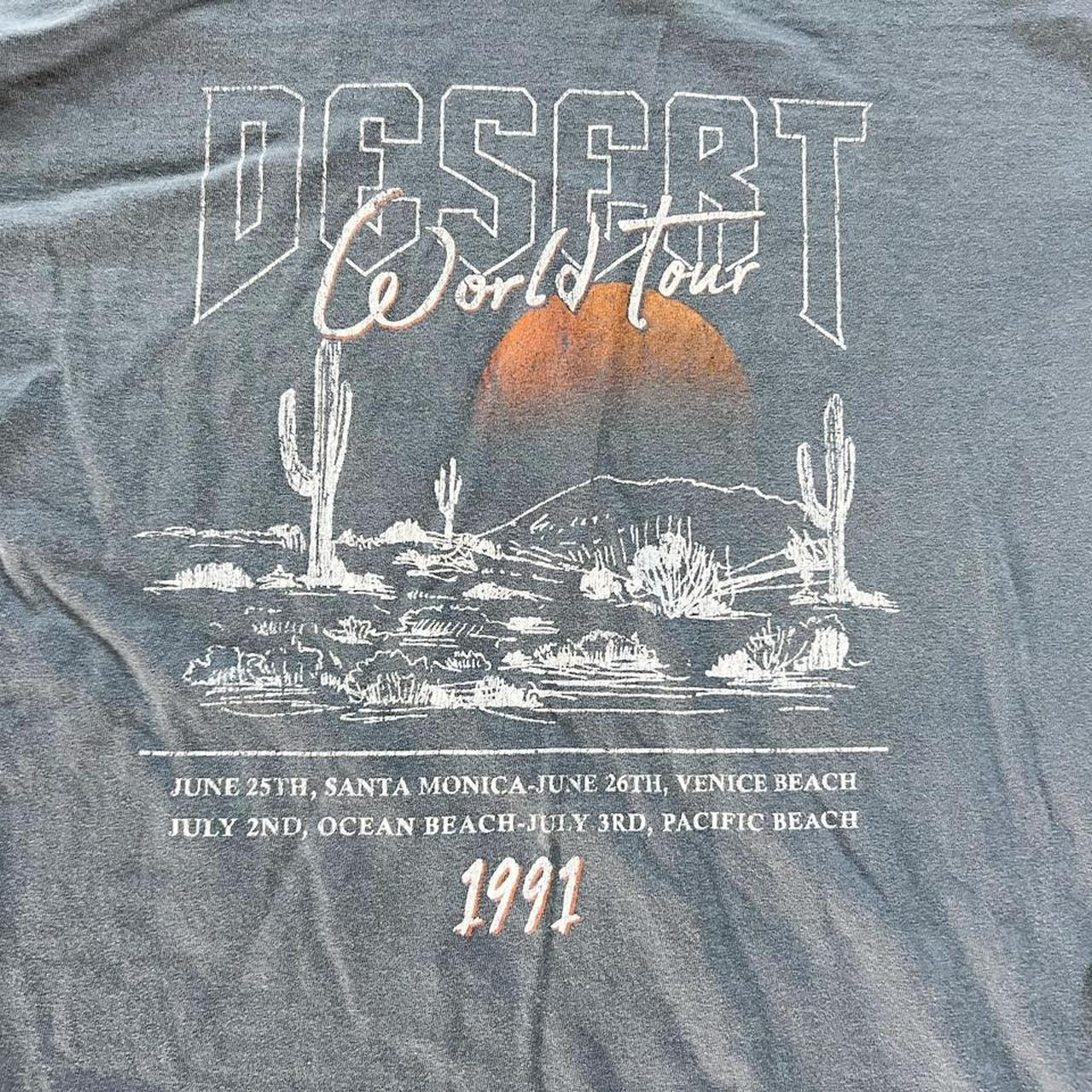 Vintage desert world tour 1991 long sleeve T-shirt... - Depop