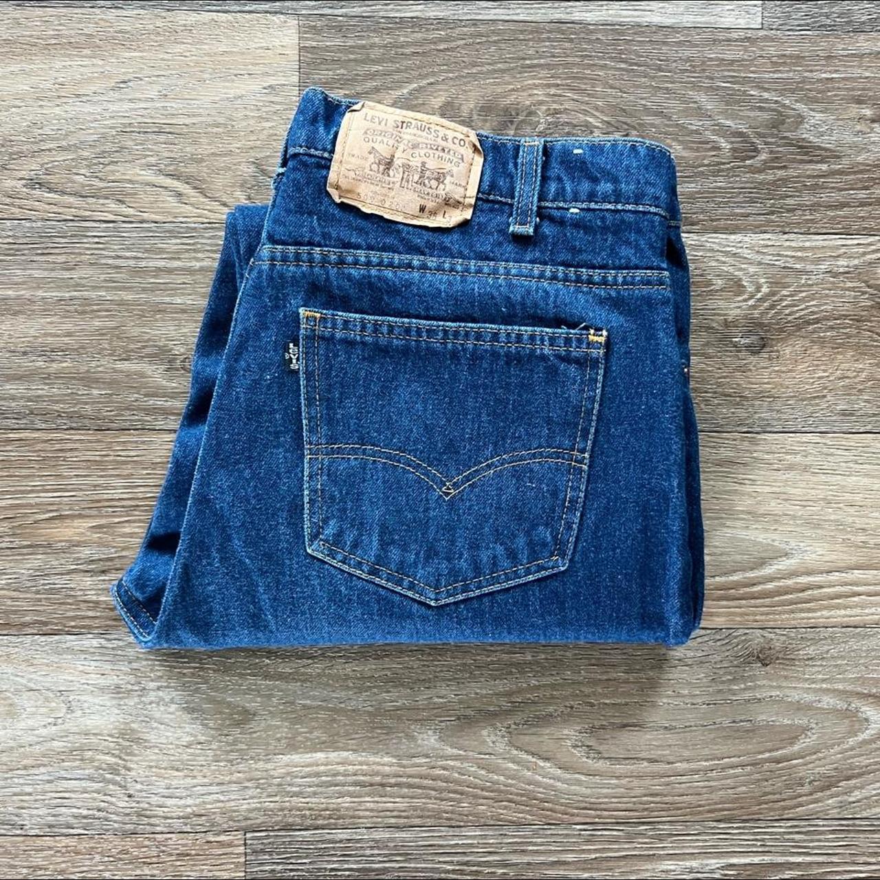 Vintage Levi’s 509 high waisted dark denim jeans!... - Depop