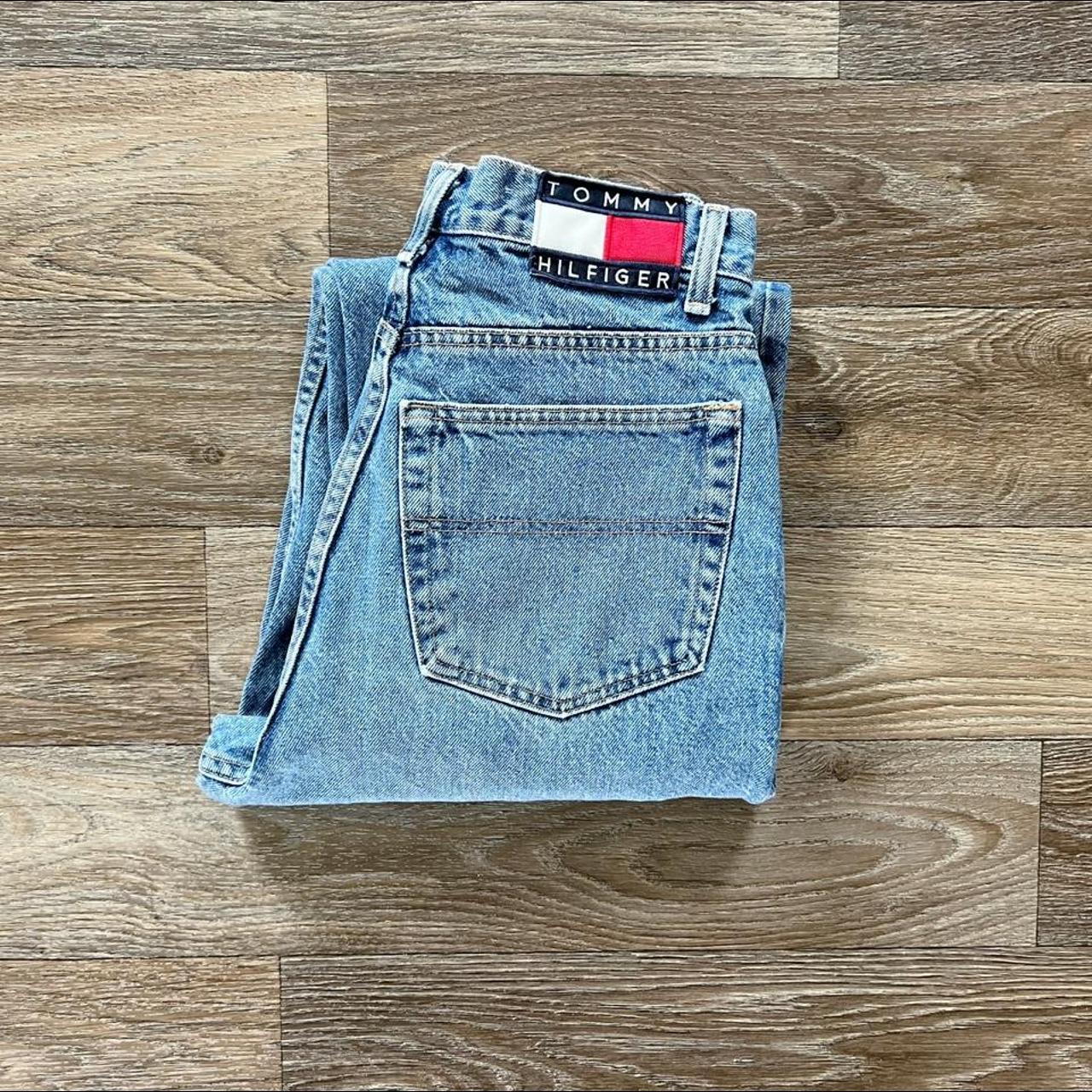 Vintage 90s Tommy Hilfiger high waisted denim... - Depop