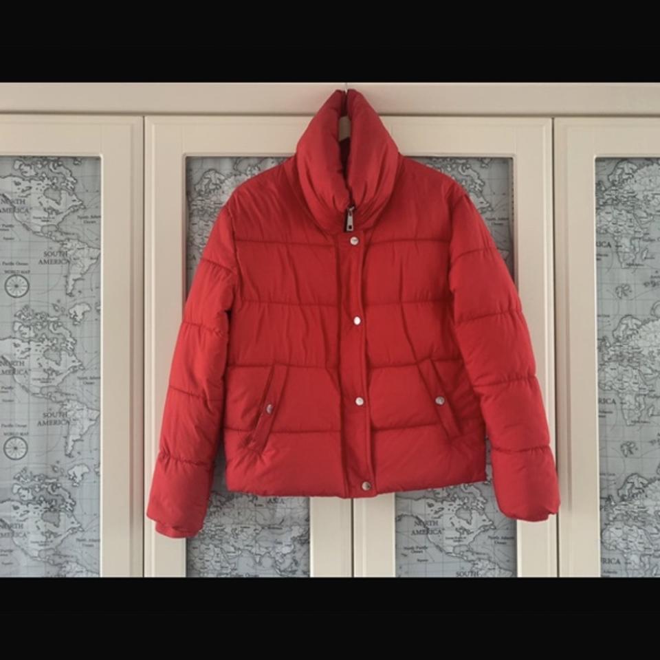 Primark Red Puffer Jacket Short Puffer Jacket. Size