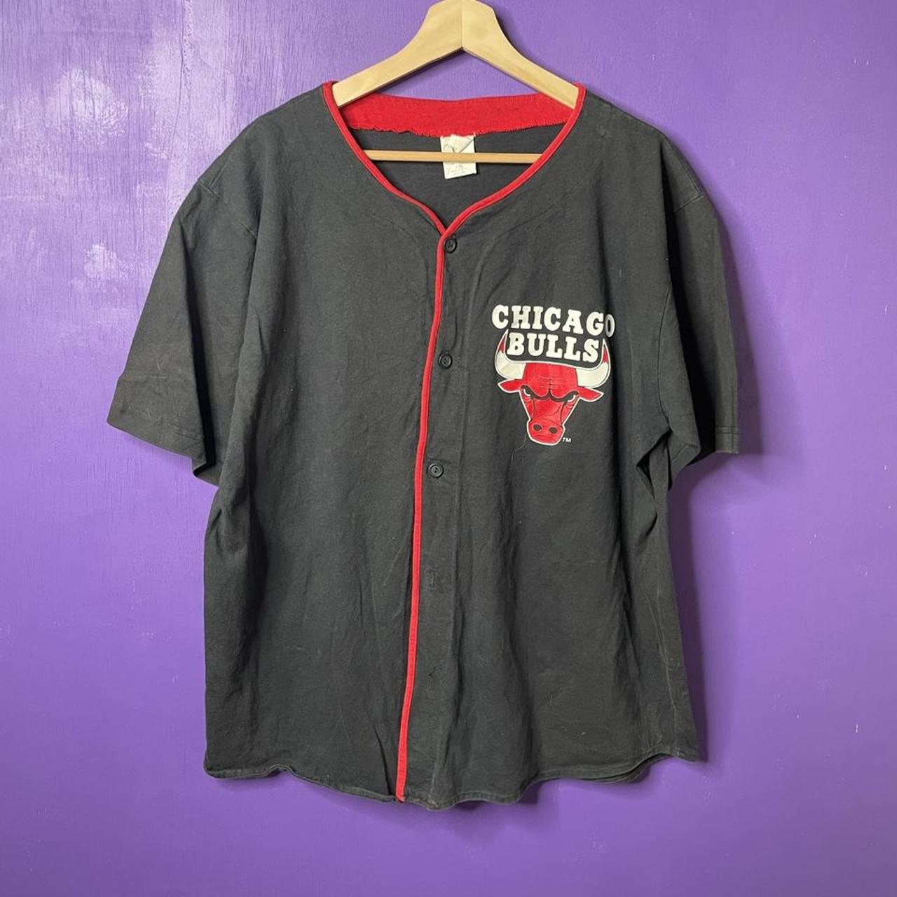 Vintage Chicago Bulls Baseball Jersey