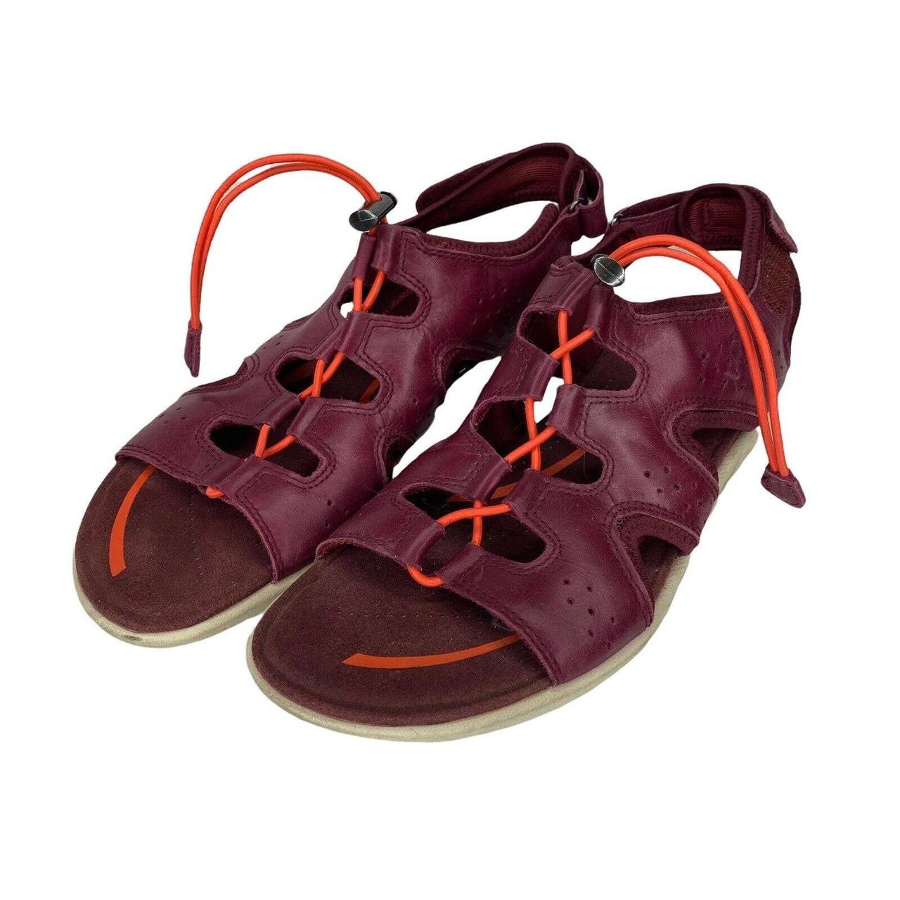 ecco red sandals