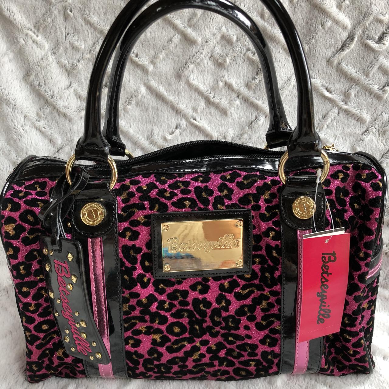 Betsey johnson leopard handbags hot sale