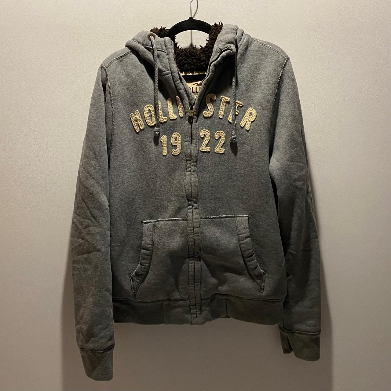 hollister mens sherpa hoodie