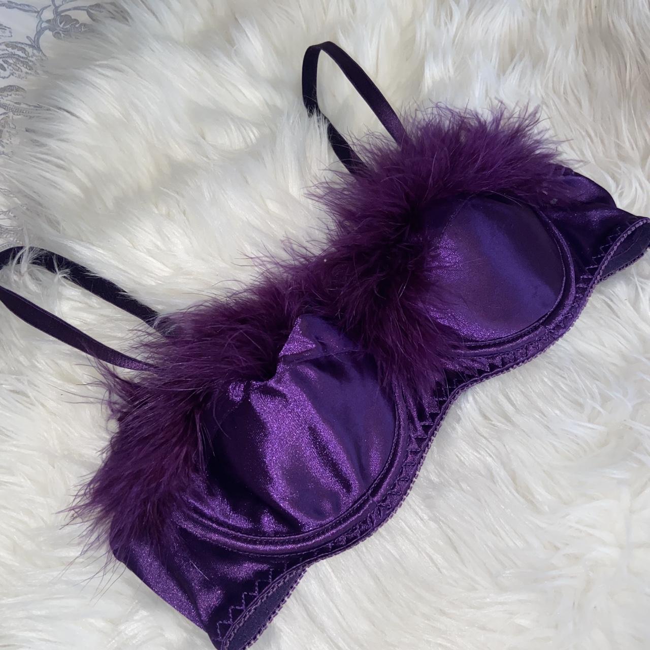 The “Fembot” Bra Vintage purple Fuzzy Bra No brand - Depop