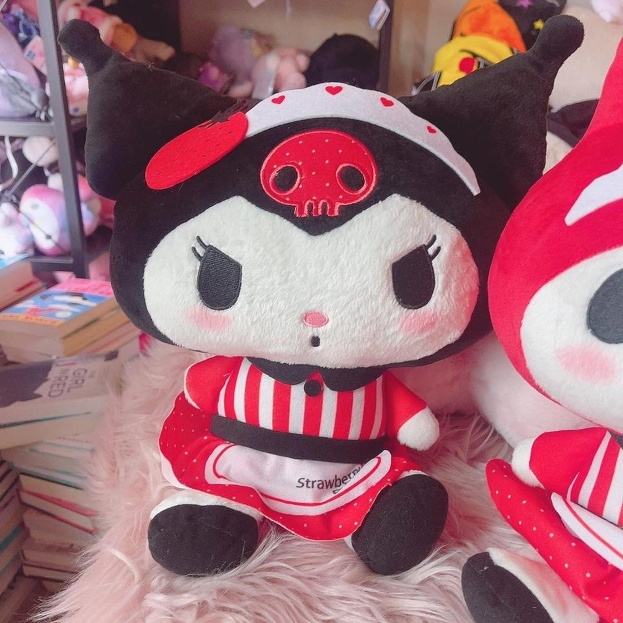 my melody and kuromi plush bundle the strawberry... Depop
