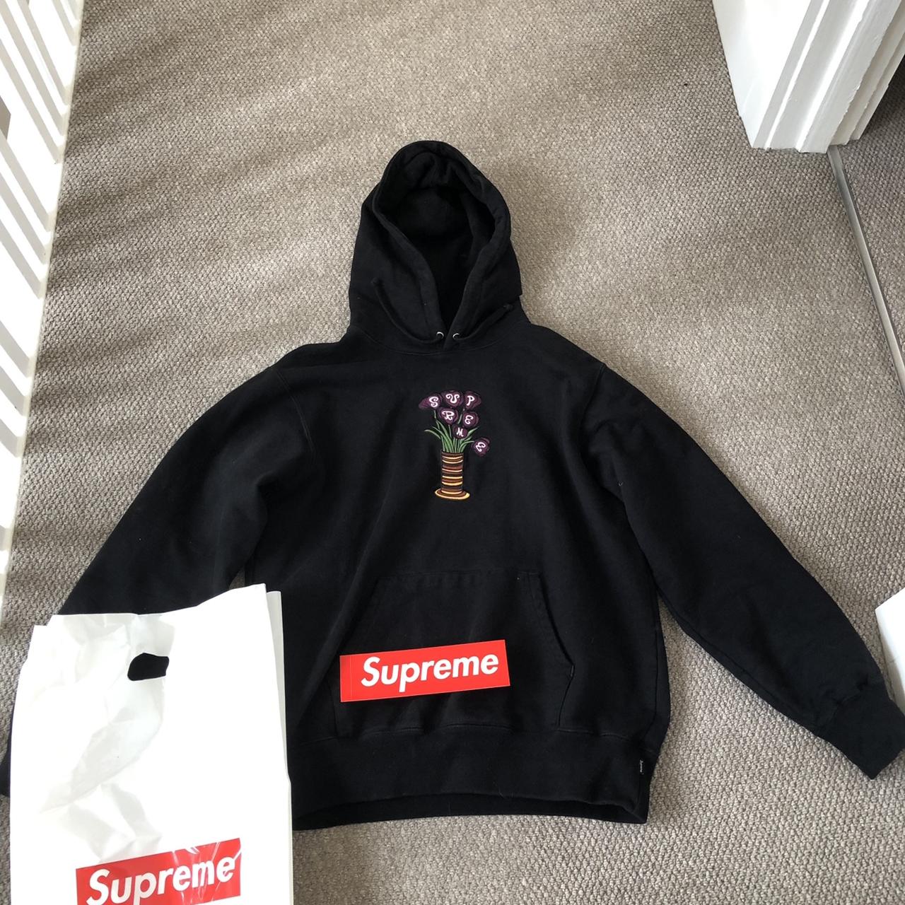 Flower hotsell supreme hoodie