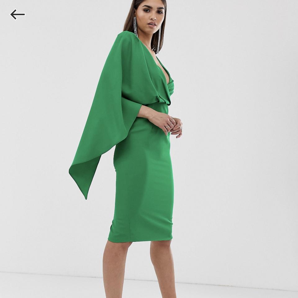 lavish alice green cape dress