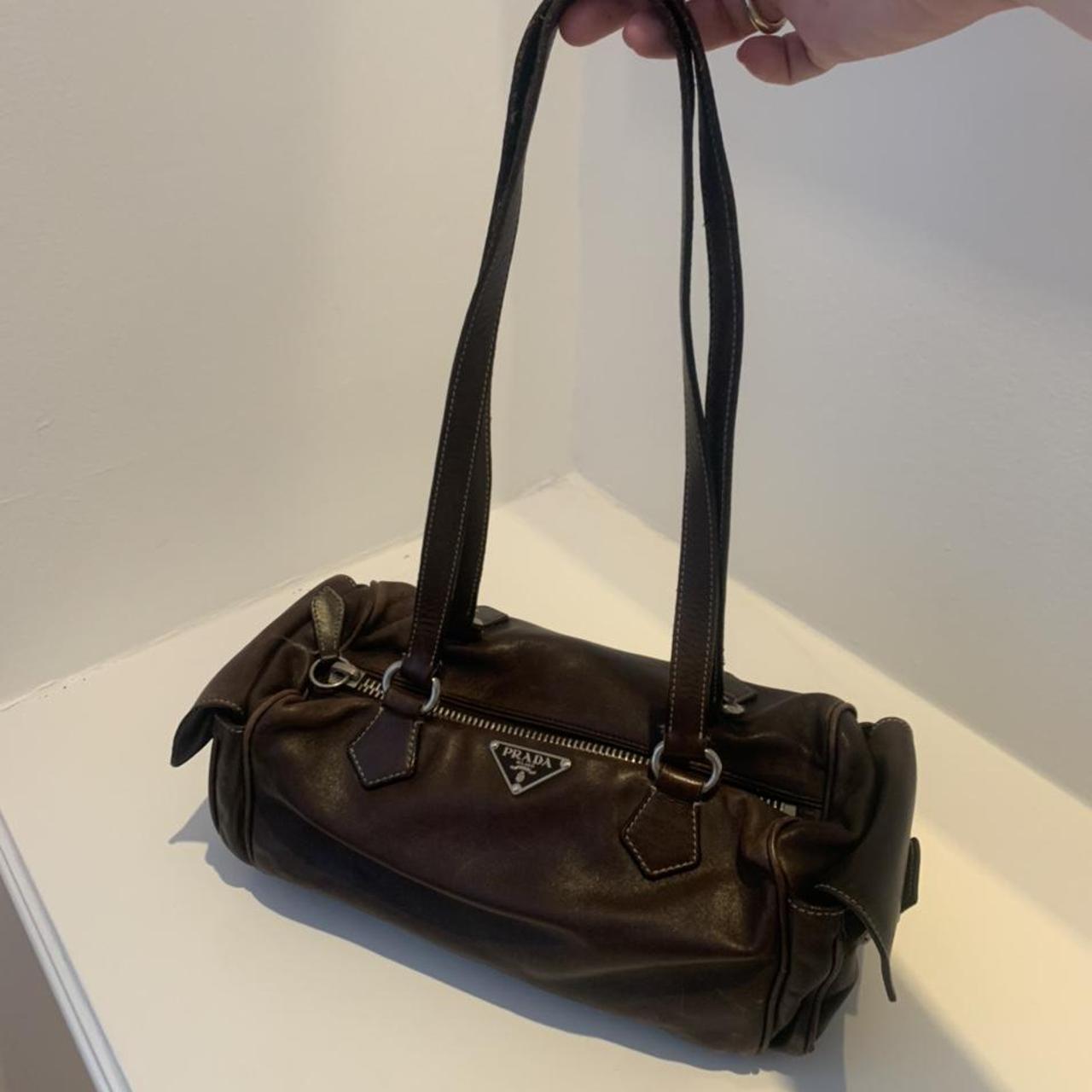 chocolate brown prada bag