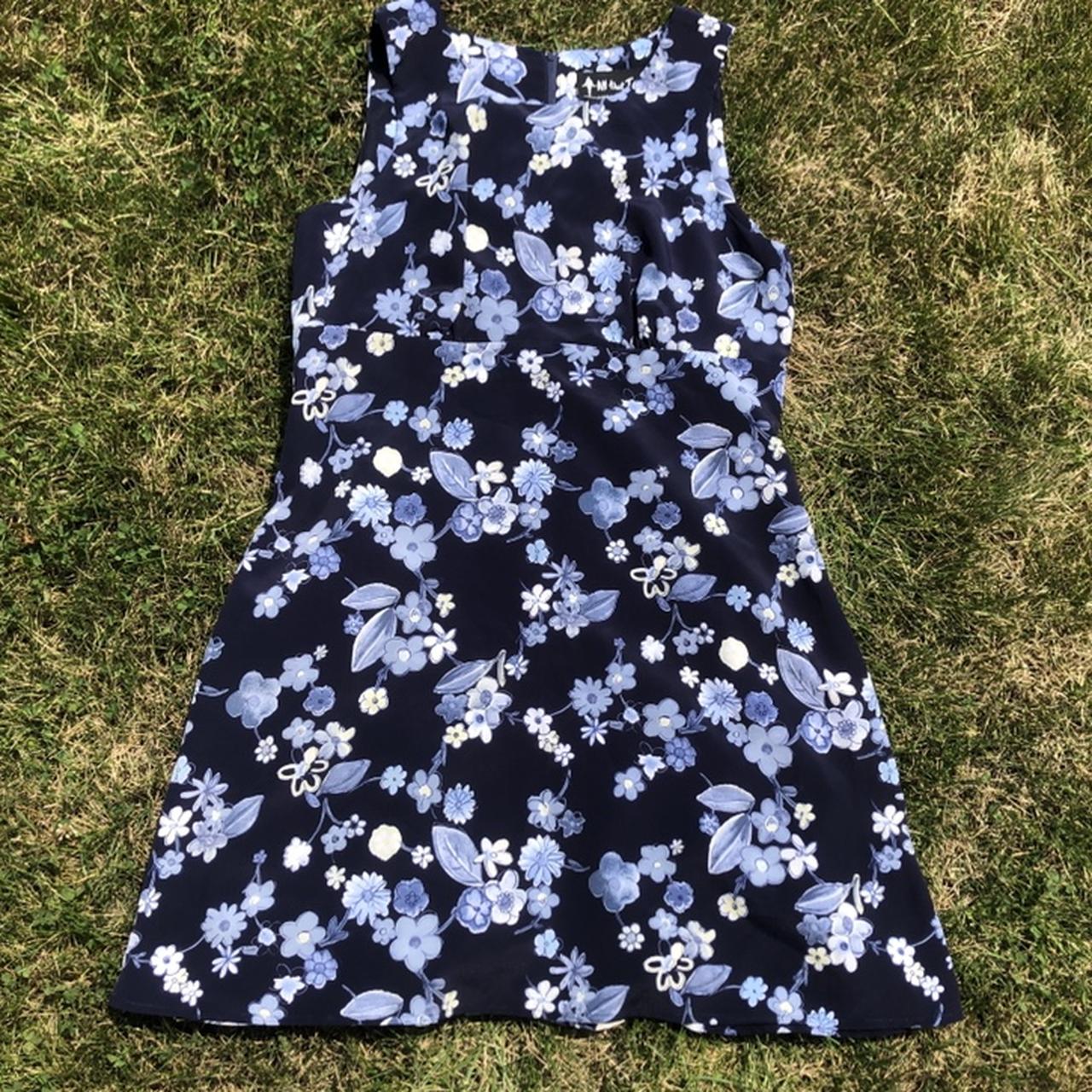 All that jazz vintage floral dress, Dark blue
